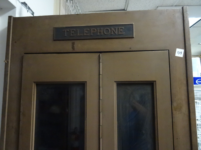 VintageAntique Telephone Box.