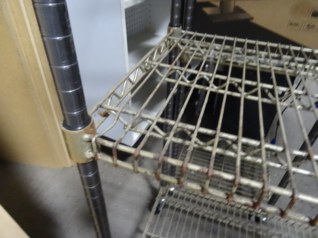 3 Tier Wire Shelf Cart On Wheels