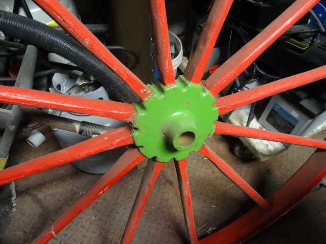 46 Wood Spoke Wagon Wheel Vintage