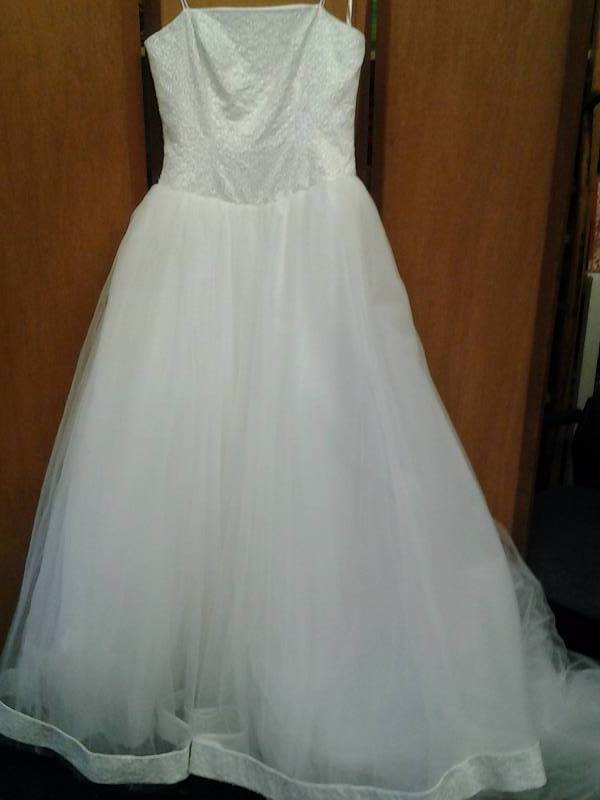 Size 12 Princess WhiteSilver Beaded