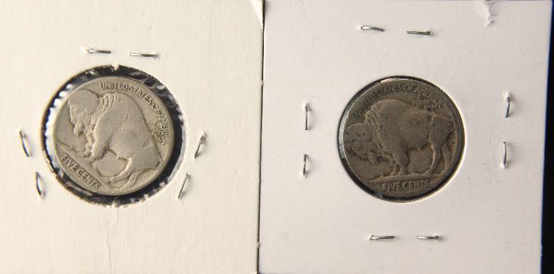 lot 29 image: GROUP OF 2 BUFFALO NICKELS 1925 & 1928--S