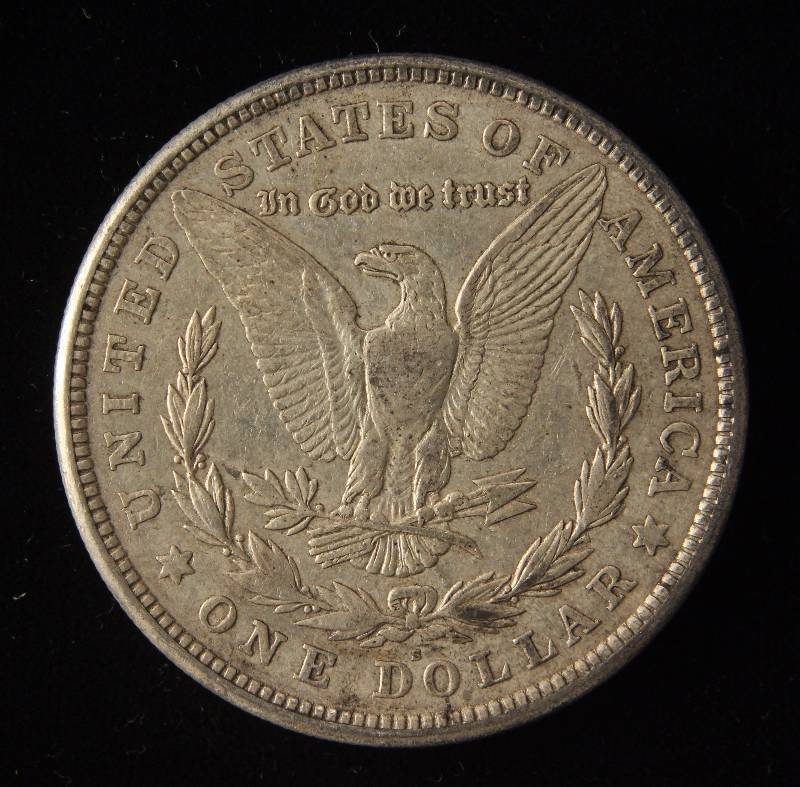 lot 38 image: 1921-S MORGAN SILVER DOLLAR AU