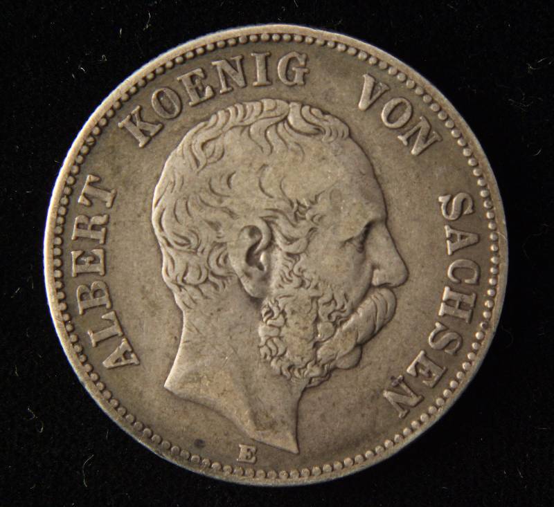 lot 43 image: 1876 GERMANY PRUSSIA DEUTSCHES REICH ZWEI MARK (11.1 GRAMS 90% SILVER)