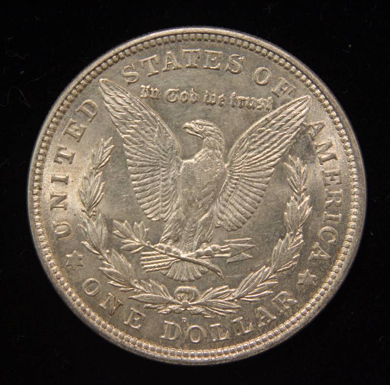 lot 45 image: 1921-D MORGAN SILVER DOLLAR UNC
