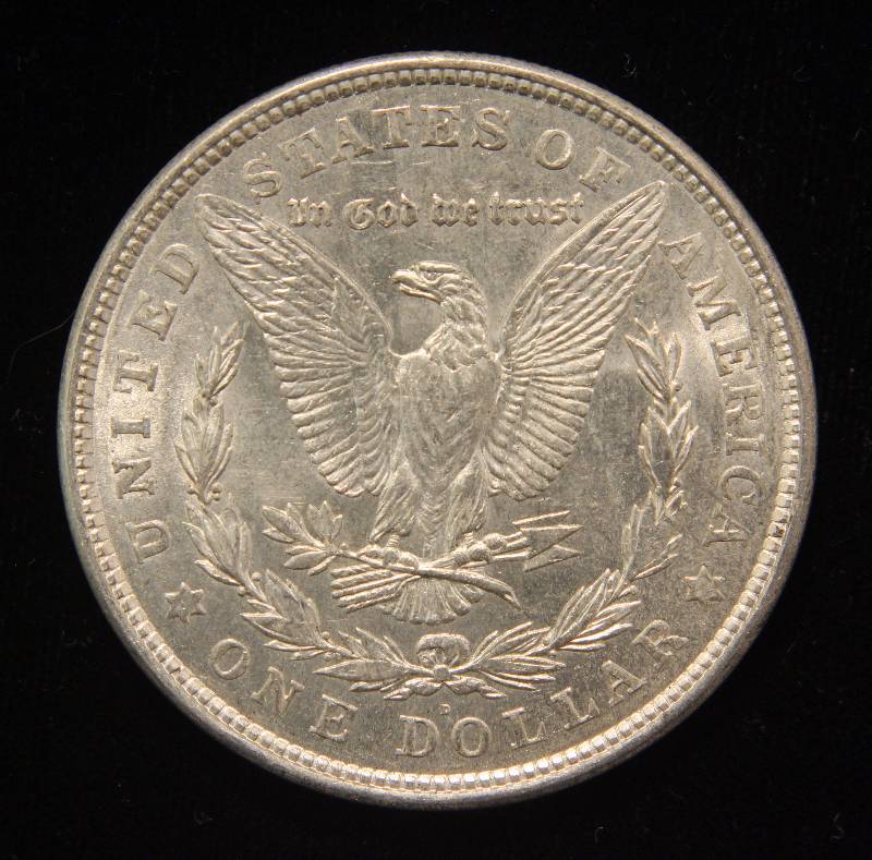 lot 69 image: 1921-D MORGAN SILVER DOLLAR UNC.