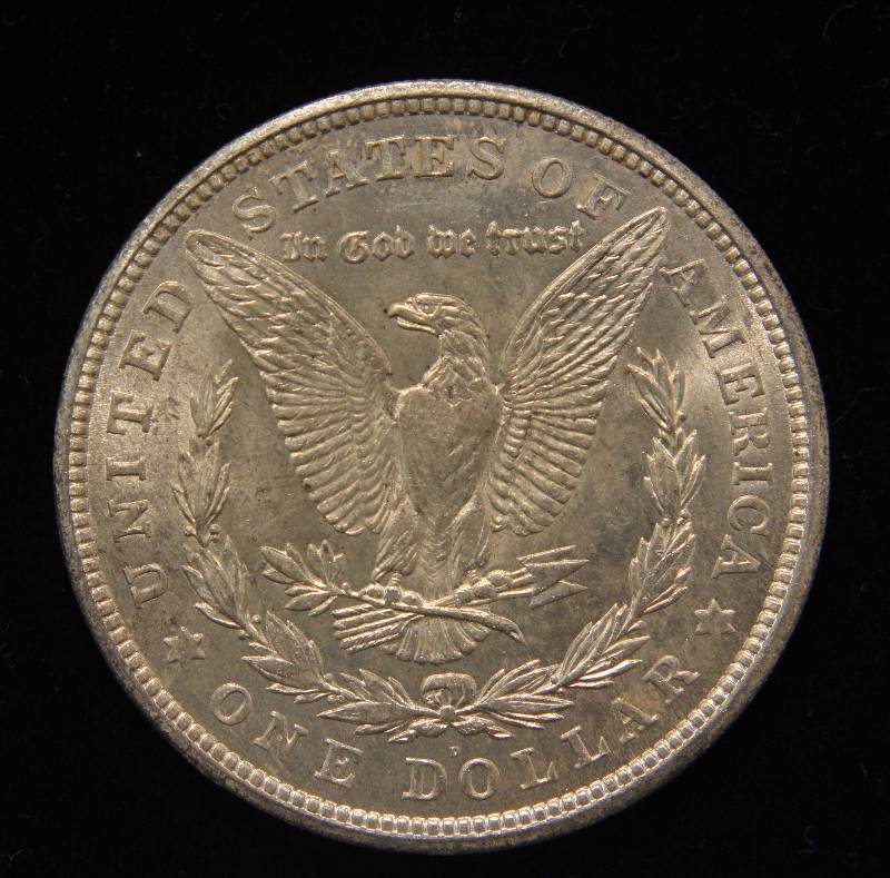 lot 61 image: 1921-D MORGAN SILVER DOLLAR UNC