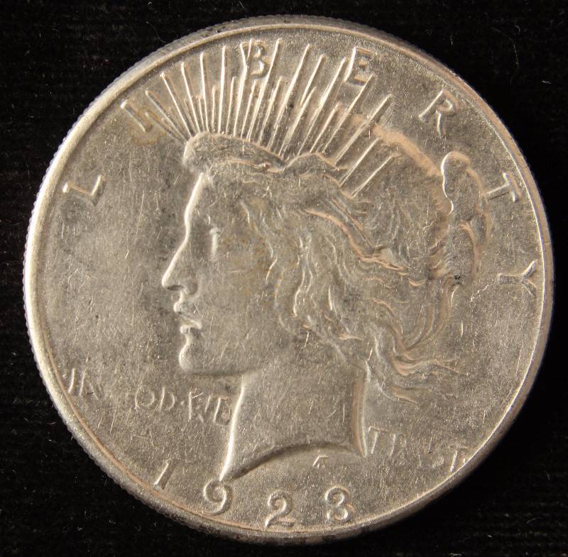 1923-S PEACE SILVER DOLLAR VF DETAILS CLEANED | SEP 20th RARE COIN ...