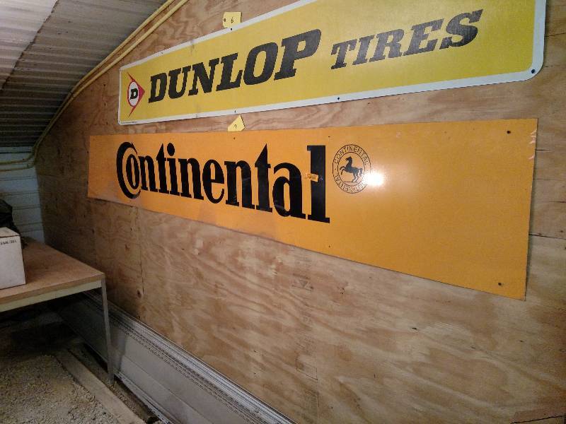lot 7 image: Continental (Tires) Tin Sign, 120x1...