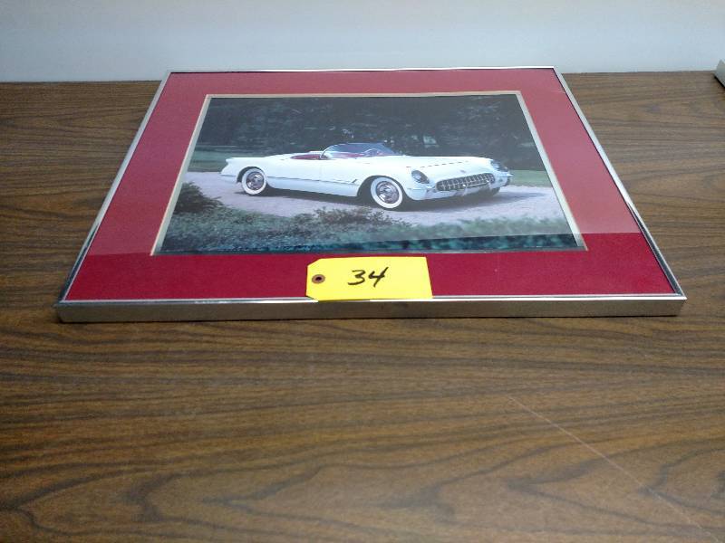 lot 34 image: Corvette Print, 24x19...