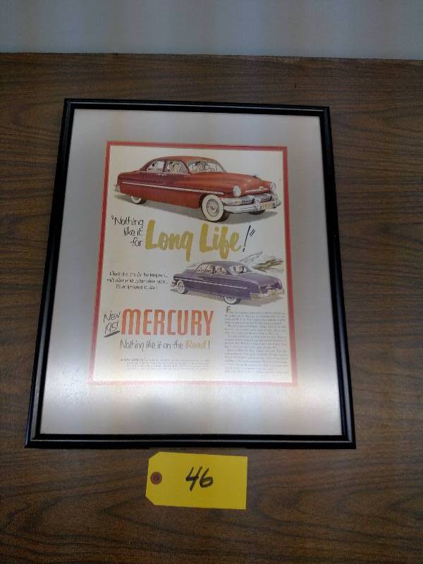 lot 46 image: Mercury 1951 Print 15x19...