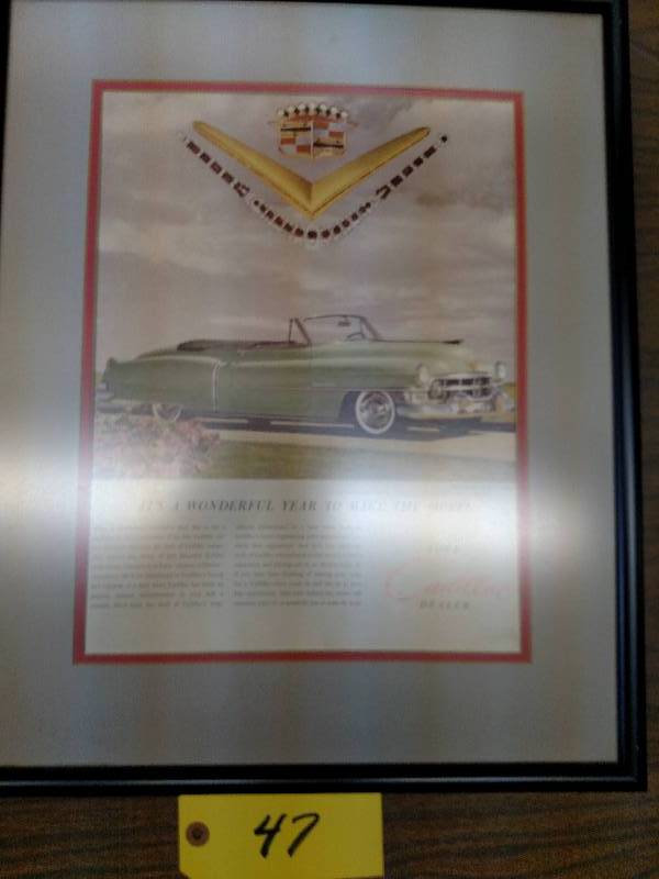 lot 47 image: Cadillac Print 15x19...