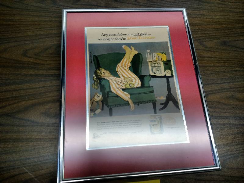 lot 49 image: Post Toasties Print 15x19...