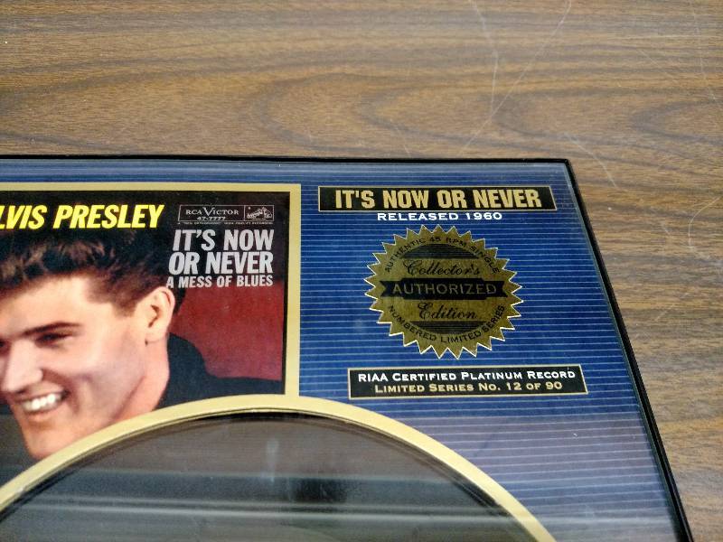 lot 105 image: Elvis Pressley Authorized Record, I...