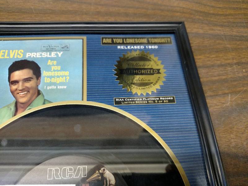 lot 107 image: Elvis Pressley Authorized Record, A...