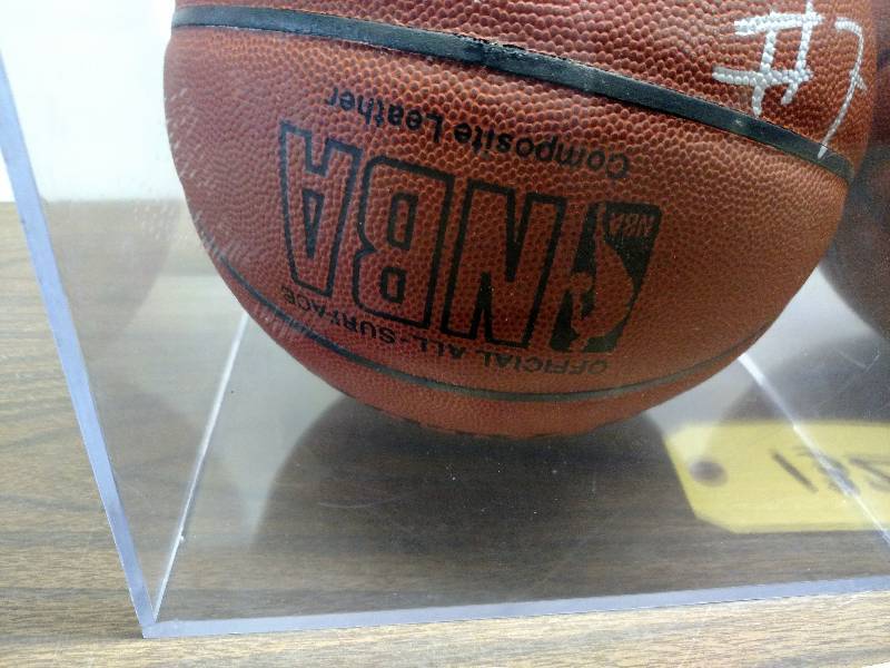 lot 132 image: (2) Signed NBA Basketballs...
