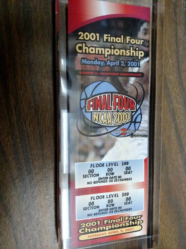 lot 147 image: 2001 Metrodome Final Four Champions...