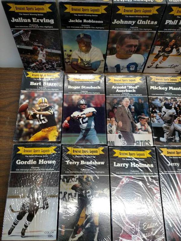 lot 152 image: (18) Greatest Sports Legends VHS Ta...