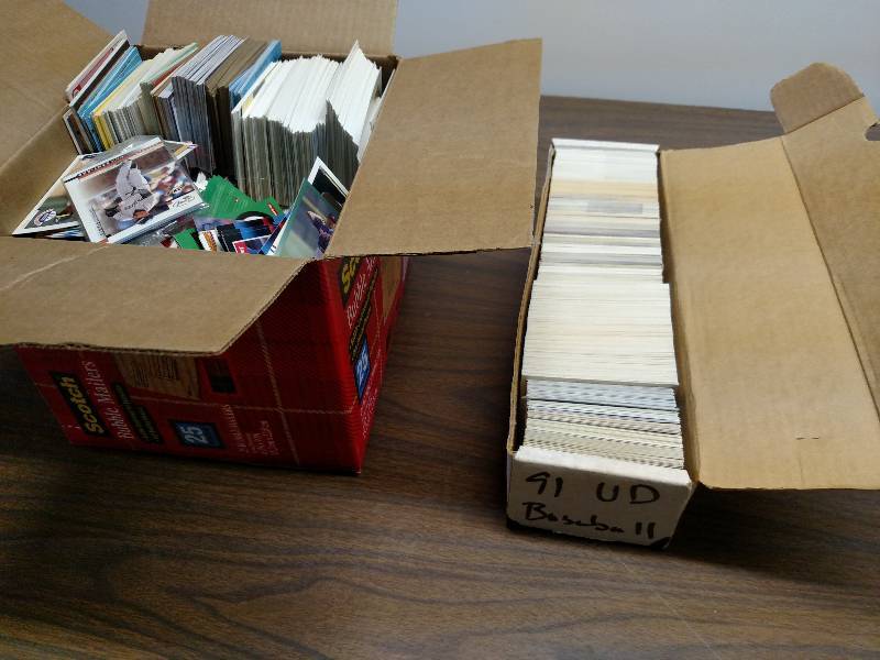 lot 161 image: (2) Boxes Asstd Baseball Cards...