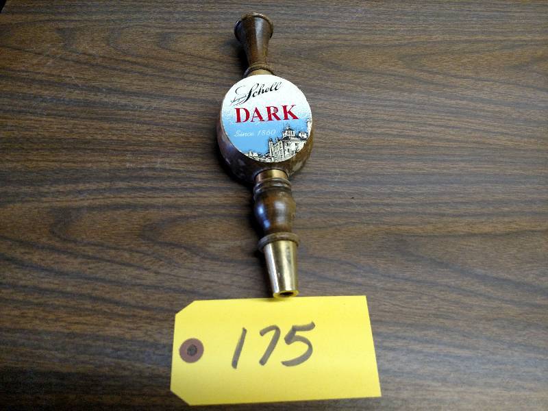 lot 175 image: Schells Dark Tap Handle...