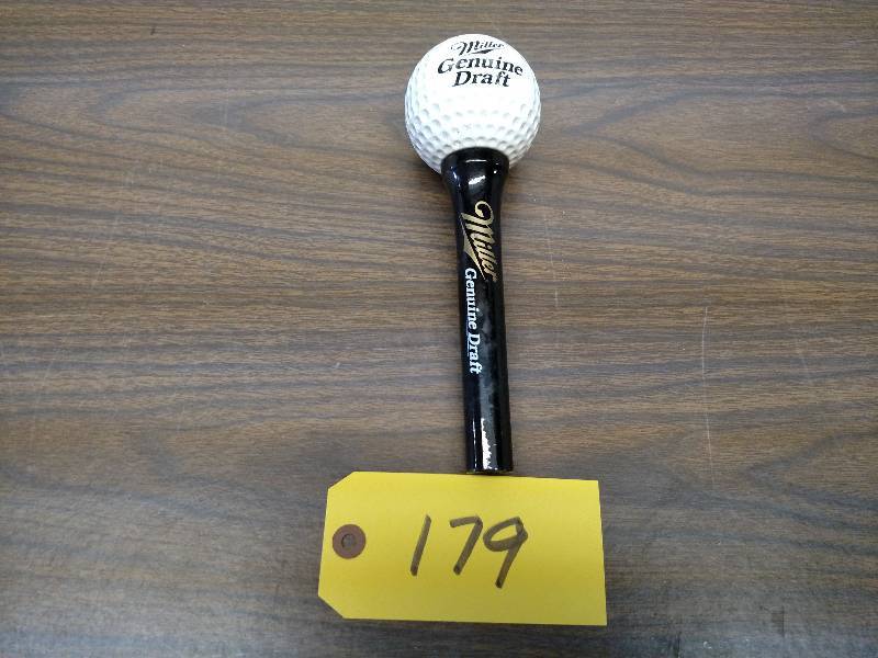 lot 179 image: Miller Genuine Draft Tap Handle...