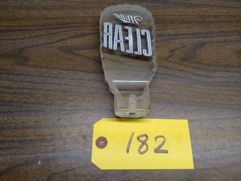 lot 182 image: Miller Clear Tap Handle...