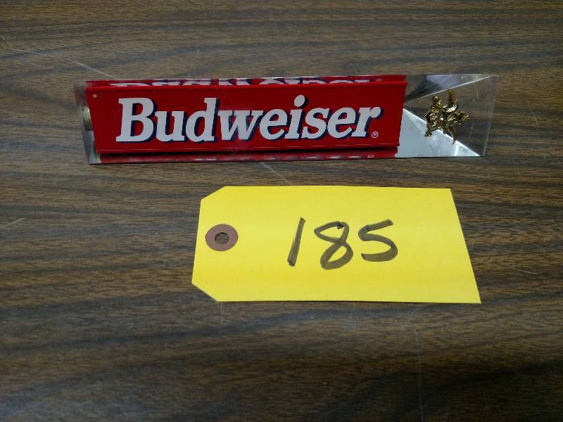 lot 185 image: Budweiser Tap Handle...