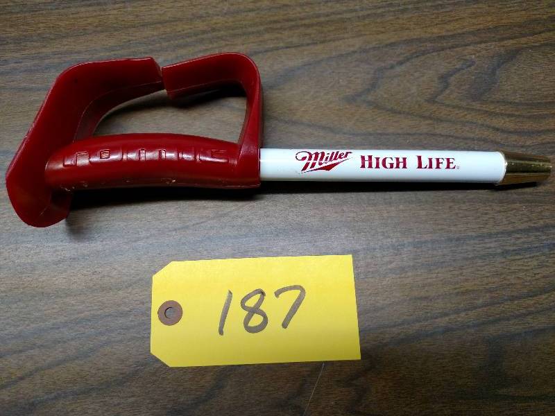 lot 187 image: Miller High Life Tap Handle...