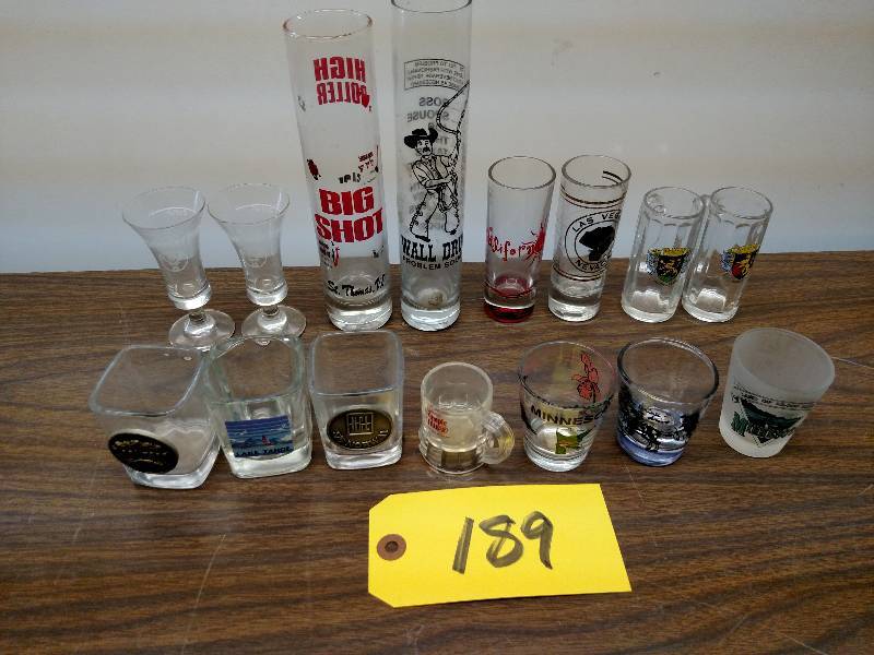 lot 189 image: Asstd Shot Glasses...