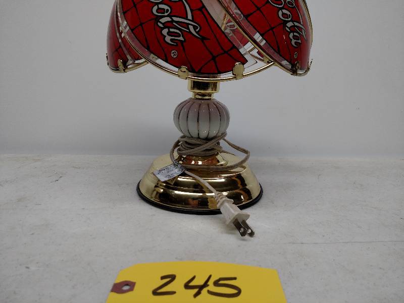 lot 245 image: Coca-Cola Lamp...