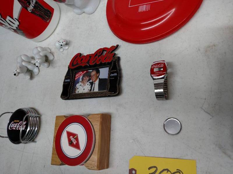 lot 300 image: Asstd Coca-Cola Collectibles...