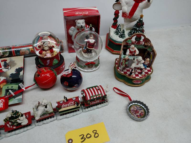 lot 308 image: Asstd Coca-Cola Christmas Items...