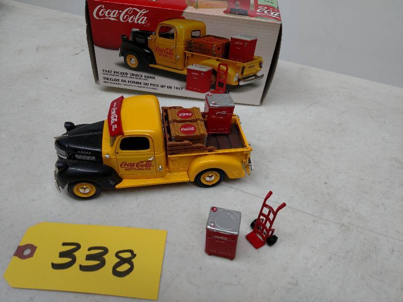 lot 338 image: Coca-Cola 1947 Dodge Truck Bank...