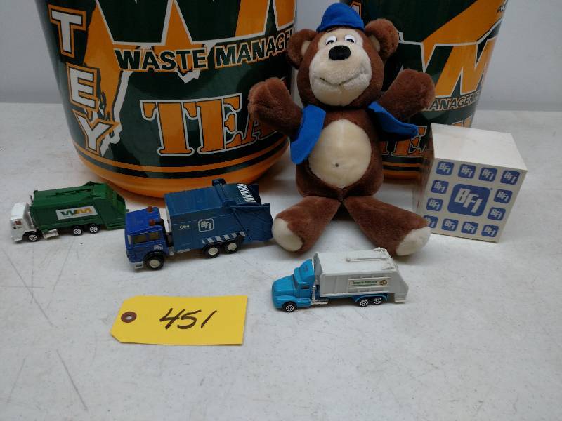 lot 451 image: Asstd WasteTrash Collectibles...