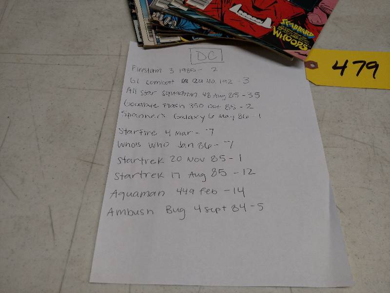 lot 479 image: Asstd DC Comic Books, See Pics For...