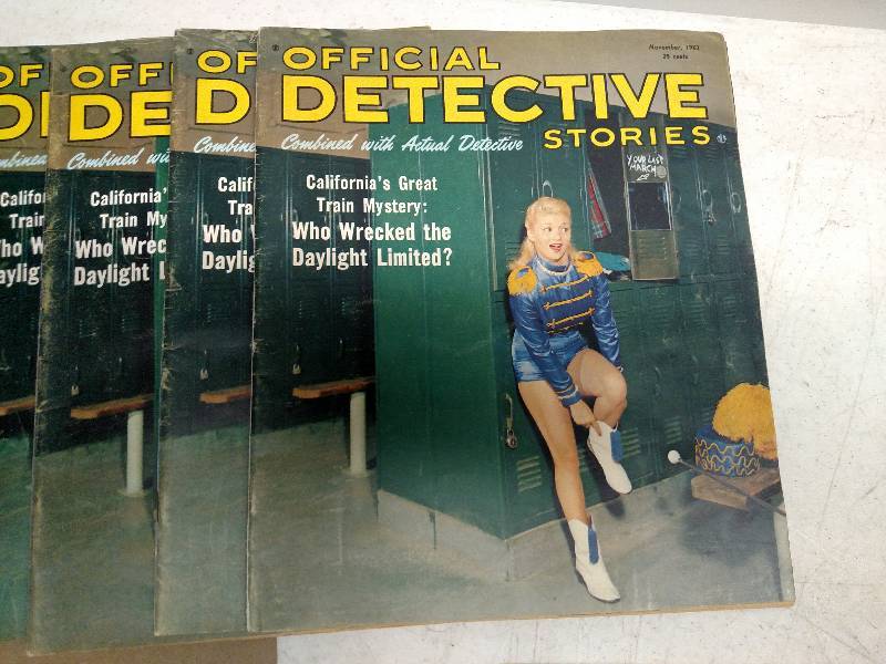 lot 514 image: (6) Official Detective November 196...