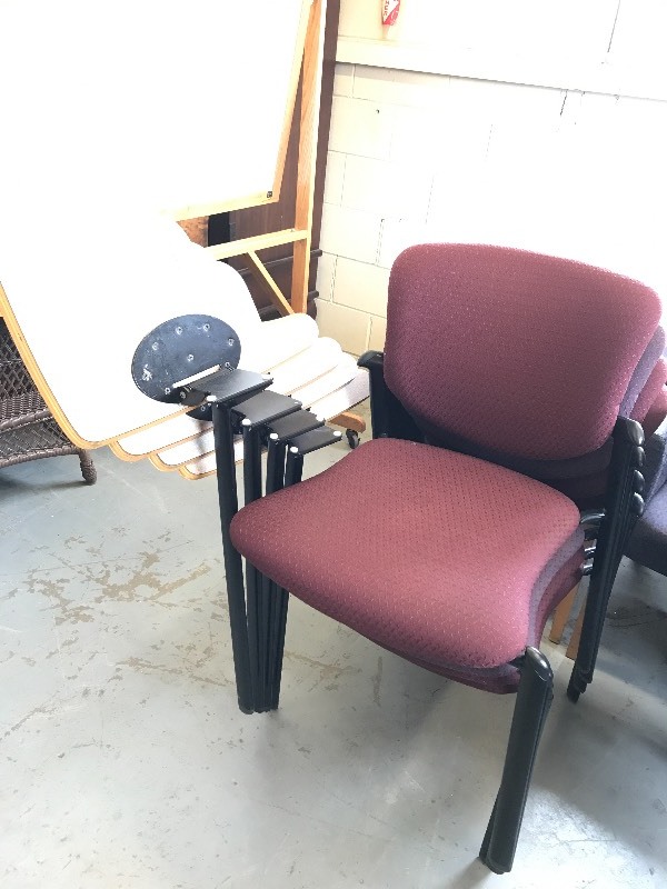 FOLDING ARM TABLET CHAIRS