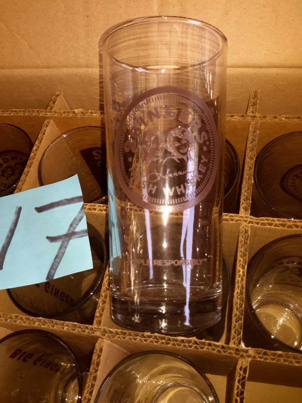 17,  2 GingerBig Ginger  tall cocktail glasses