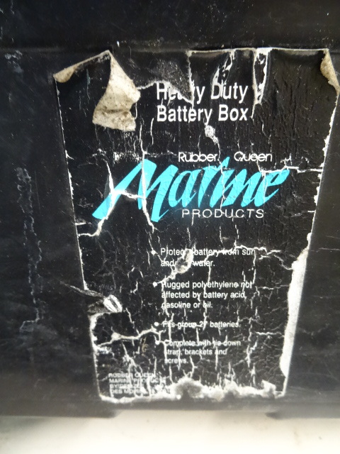Battery box with cover and strap...