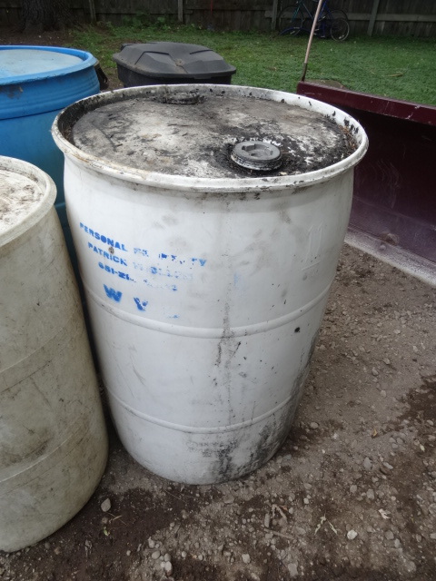 55 gal barrels. Qty 2. 35 gal barre...