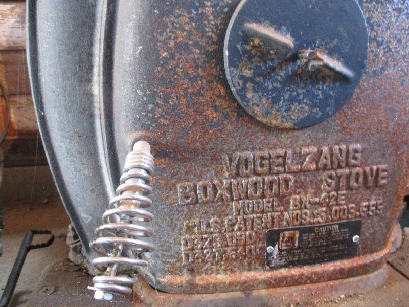 lot 15 image: Antique wood burning stove