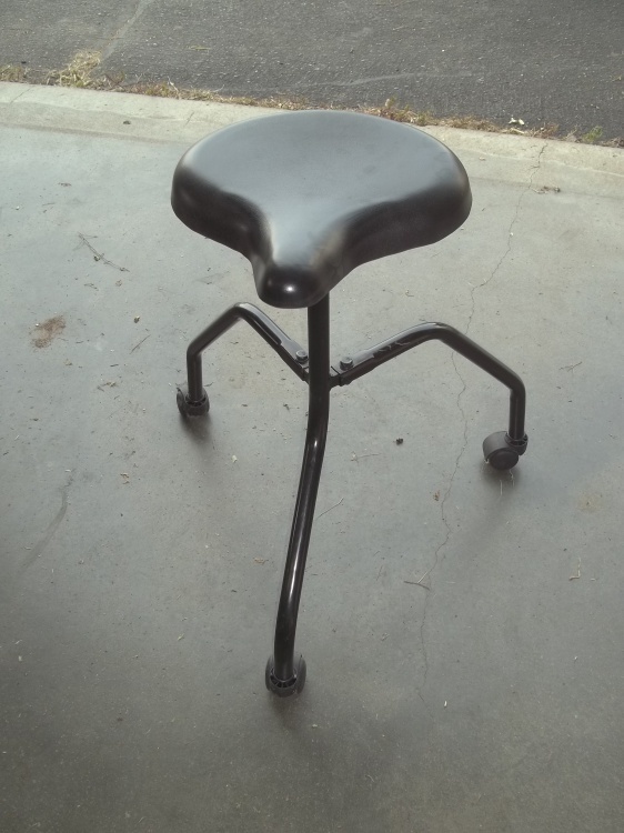 lot 44 image: Stool on Wheels