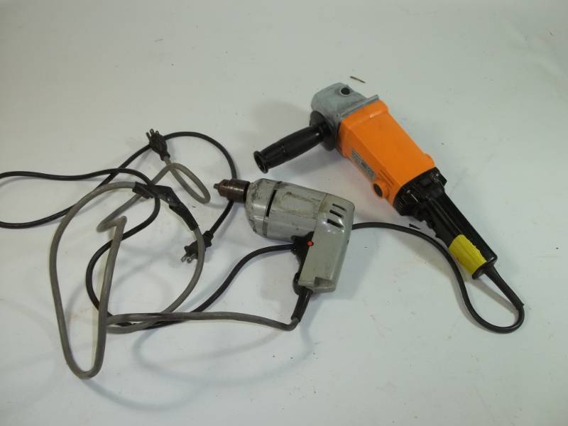 lot 110 image: Grinder and Drill