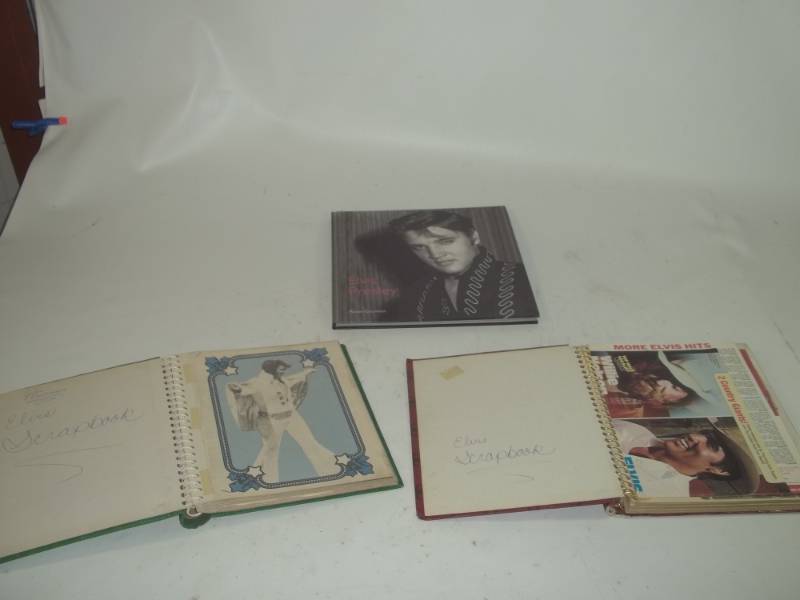 lot 159 image: 2 Elvis Scrapbooks and Book