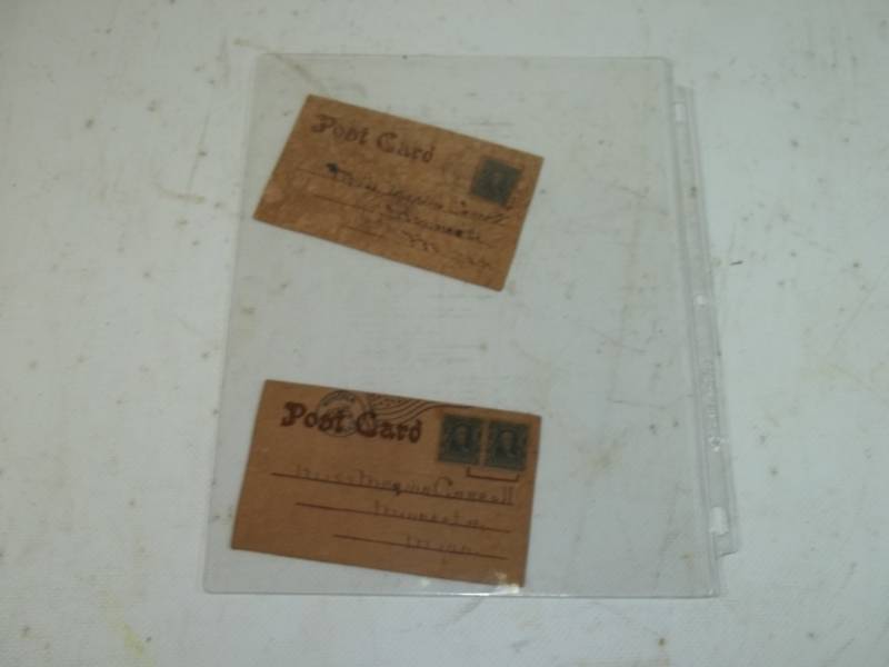 lot 2 image: Vintage Leather Postcards