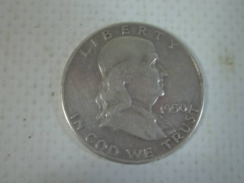 lot 4 image: 1950 Benjamin Franklin Half Dollar
