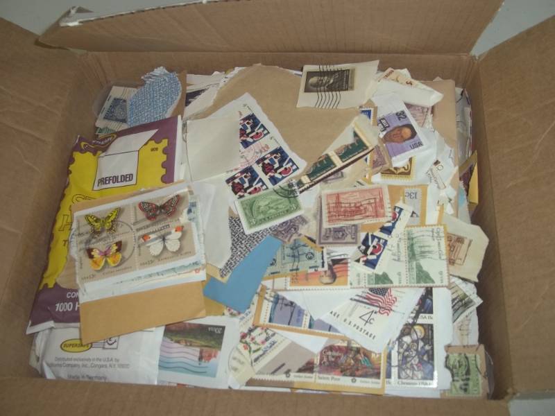 lot 192 image: Box of Assorted Stamps
