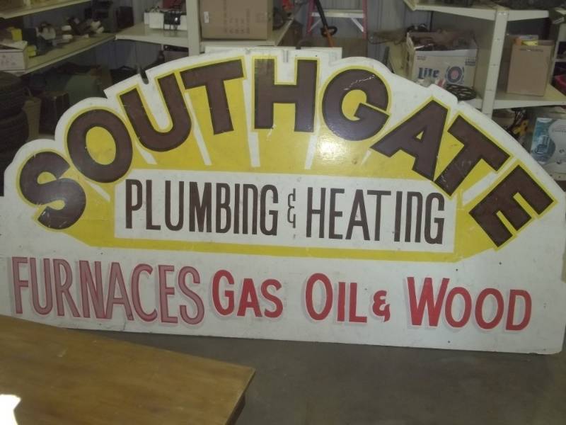 lot 279 image: 4 x 8 Store Sign, wood