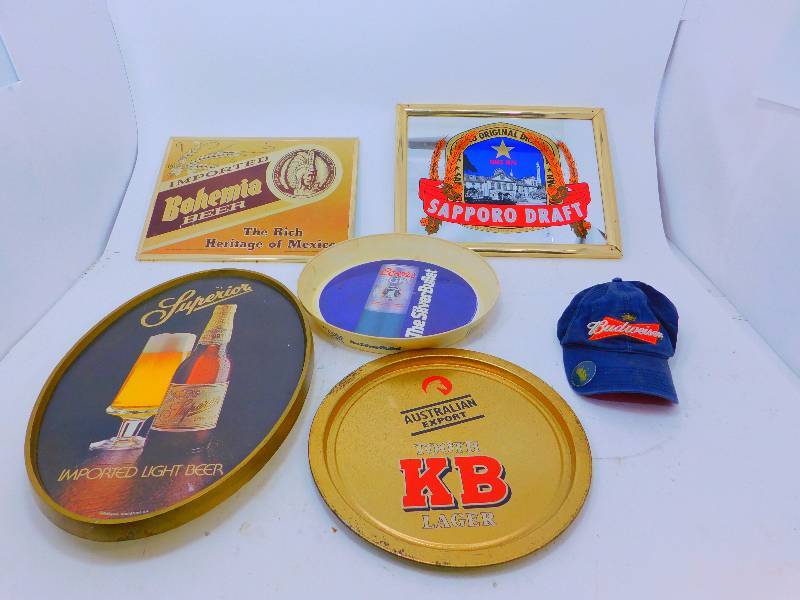 lot 70 image: Lot of Vintage Beer Signs
