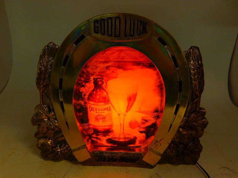 lot 77 image: Olympia Beer Light Up Sign