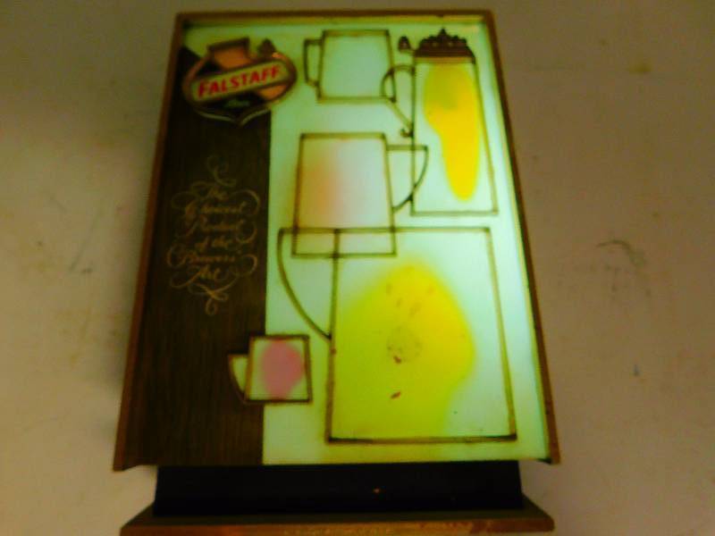 lot 80 image: Vintage Falstaff Light Up Beer Sign